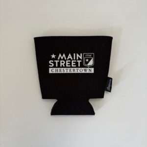 Black main street cup coozie