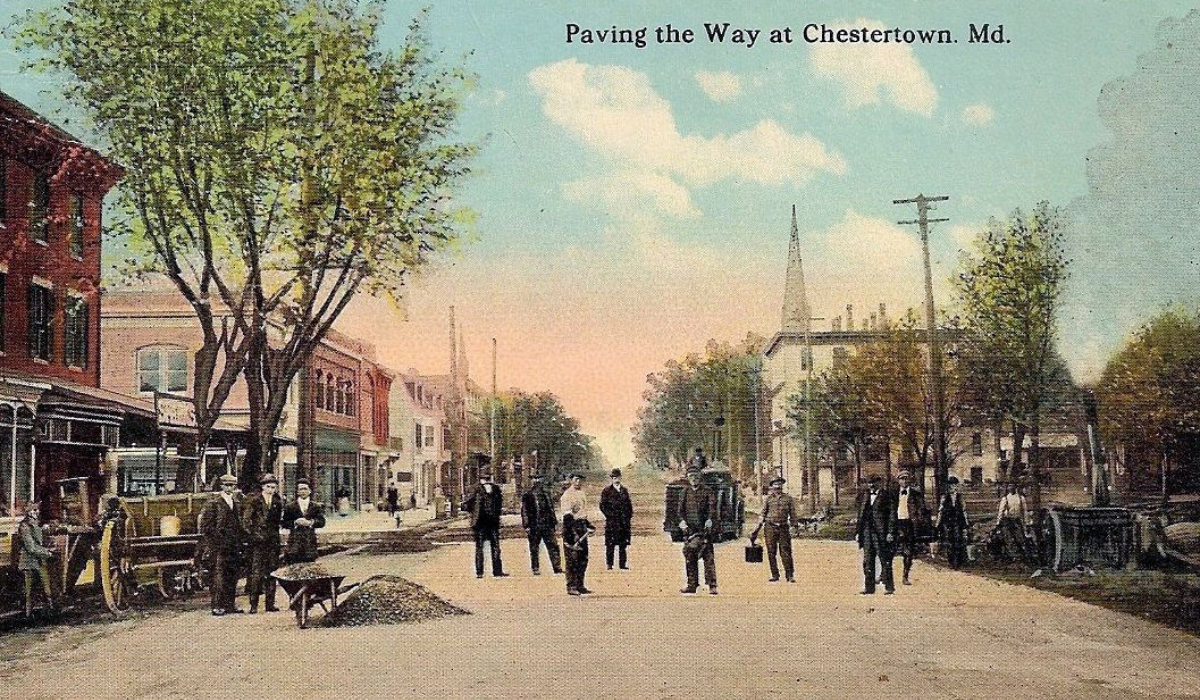 Historic Postcard Paving Chestertown